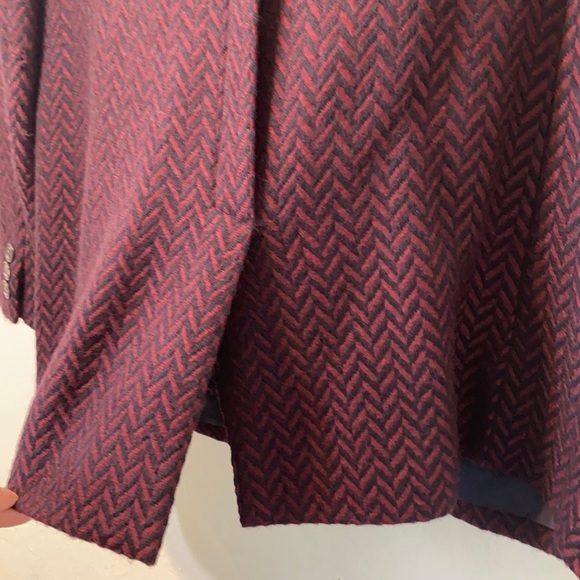 Vintage -Harve Bernard by Bernard Holtzman -Herringbone Tweed Blazer.Size Large - Picture 4 of 13